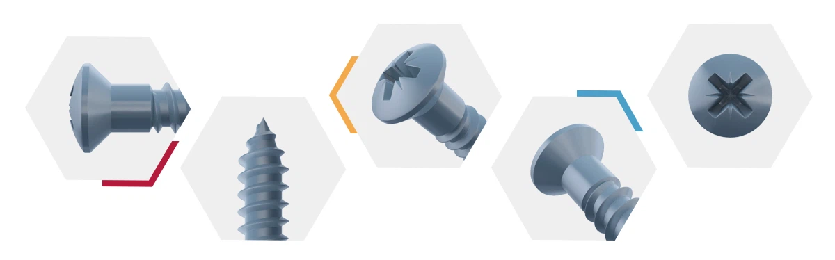 Raised Countersunk Wood Screws details